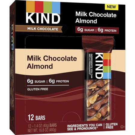 KIND BARS, MILK CHOCOLATE ALMOND PK KND28351